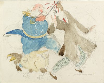 The Neutral: Uncle Sam and Von Turpitz by Henry Tonks